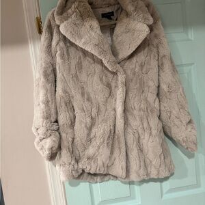 Halogen Teddy Jacket in Cream